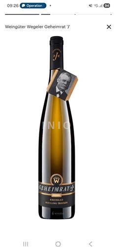 Rheingau Weingüter Wegeler Geheimrat 'J' 2023