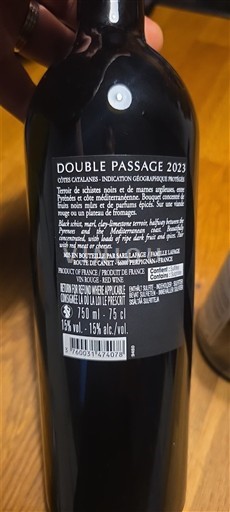 Linguadoca e Rossiglione Côtes catalanes Mas Saint-Laurent Double Passage 2023