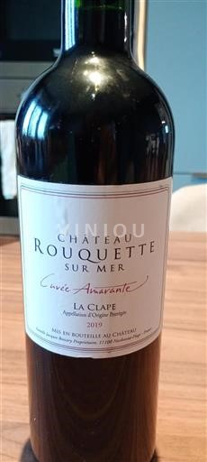 Linguadoca La Clape Château Rouquette sur Mer Amarante 2019