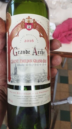 Bordeaux Saint-Émilion Grand Cru Grande Arche Millésimée 2016