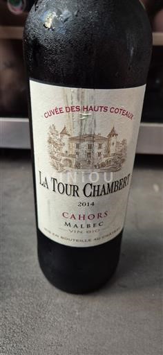 Sudoeste Cahors La Tour Chambert des Hauts Coteaux 2014