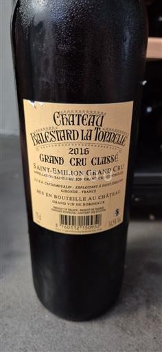Bordeaux Saint-Émilion Grand Cru Grand Cru Château Balestard La Tonnelle 2016