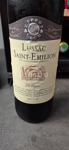 Bordeaux Lussac-Saint-Émilion La Crypte 2018