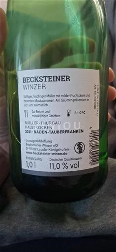 Baden No especificado Becksteiner Winzer 2021