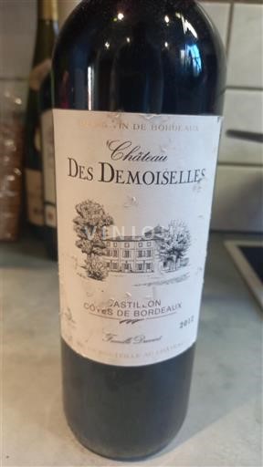 Bordeaux Castillon-côtes-de-bordeaux Château S Demoiselles 2012