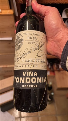 La Rioja Rioja Lopez de Heredia Viña Tondonia Reserva 2007