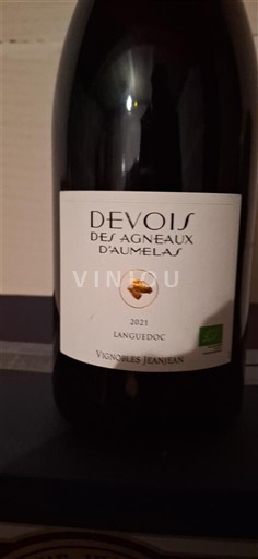 Wijnen Rouge sec Devois des Agneaux d'Aumelas 2021 Frankrijk Languedoc AOC