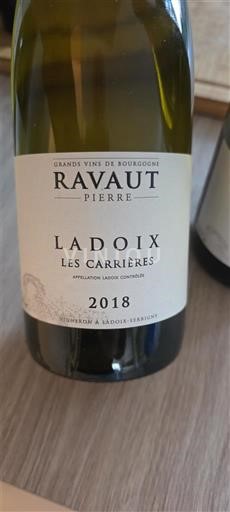 Borgogna Ladoix Ravaut Pierre Les Carrières 2018
