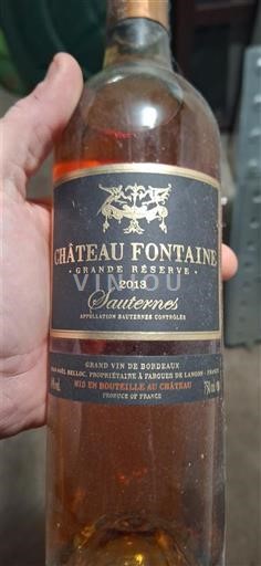 Bordeaux Sauternes Château Fontaine Grande Réserve 2018