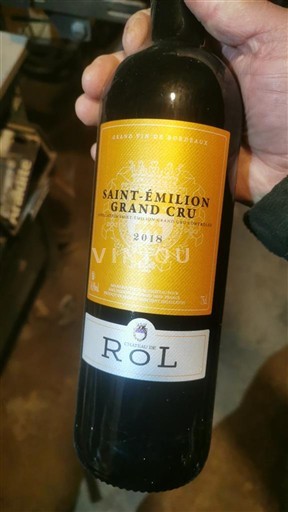 Bordeaux Saint-Émilion Grand Cru Château Rol 2018