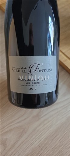 Burgund Mercurey Premier Cru Domaine La Vieille Fontaine Les Crêts 2017
