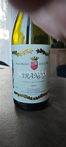 Bourgogne Irancy Jean-Michel Daulne 2020