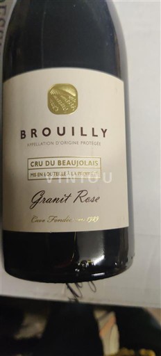 Beaujolais Brouilly Mise en bouteille à la Propriété Granit Rose 2024