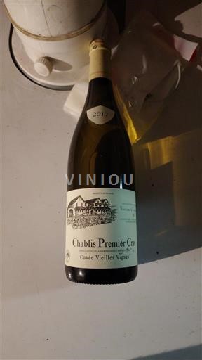 Viner Blanc sec Cuvée Vieilles Vignes Vaucoupin 2017 Frankrike Bourgogne Chablis AOC Premier Cru