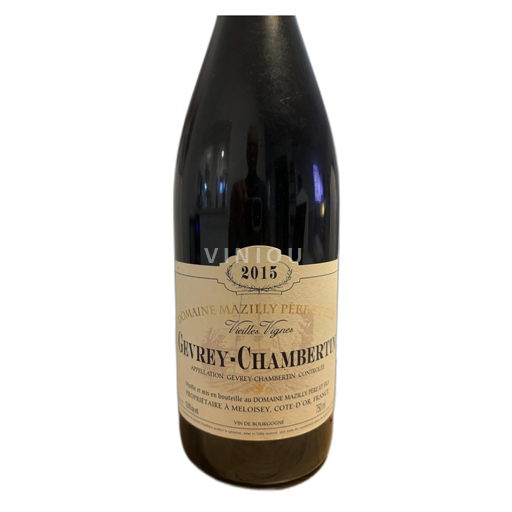 Burgundy Gevrey-Chambertin Domaine Mazilly Père Vieilles Vignes 2015