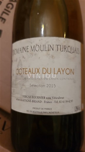 Valle del Loira Coteaux-du-Layon Domaine Moulin Turquais Sélection 2015