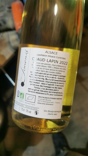 Alsacia Les Vins Pirouettes Claud Lapin 2022