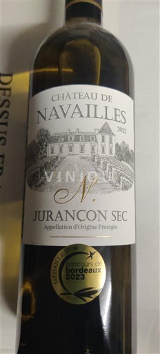Wijnen Blanc sec N. Château Navailles 2022 Frankrijk Zuidwest-Frankrijk Jurançon AOC
