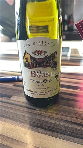 Alsacia Domaine Bohr Pinot gris 2022