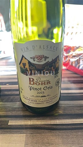 Alsace Pinot xám Domaine Bohr 2023