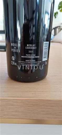 Languedoc ja Roussillon Pays d'Oc Moulin de Peries Merlot Cabernet 2021