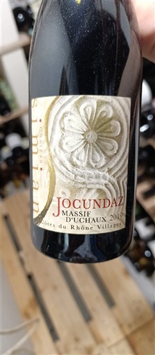 Weine Rouge sec Jocundaz Massif d'Uchaux Domaine Simian 2019 Frankreich Rhônetal Côtes-du-Rhône-Dörfer AOC