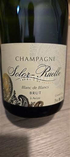 Champaña Champán Solor-Ruelle Blanc de Blancs Sin añada