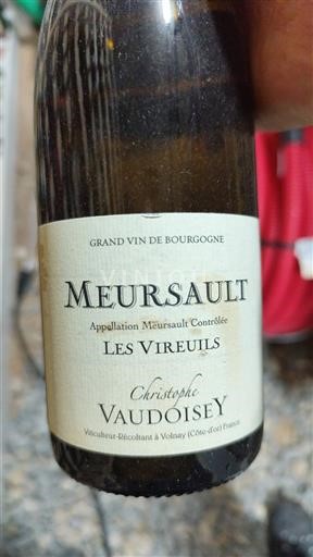 Bourgogne Meursault Domaine Christophe Vaudoisey Les Vireuils 2018