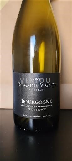Bourgogne Domaine Vignot Pinot Beurot 2024