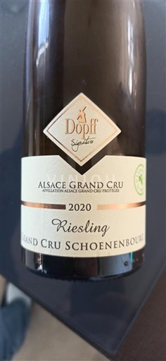 Alsazia Non specificato Grand Cru Dopff Signature Grand Cru Schoenenbourg 2020