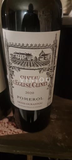 Bordeaux Pomerol Château L'Eglise-Clinet 2020