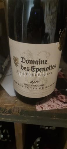 Wines Rouge sec Domaine S Epenottes 2018 France Burgundy Hautes-Côtes de Beaune AOC