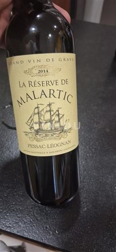 Bordeaux Pessac-Léognan Château Malartic-Lagravière La Réserve de Malartic 2014