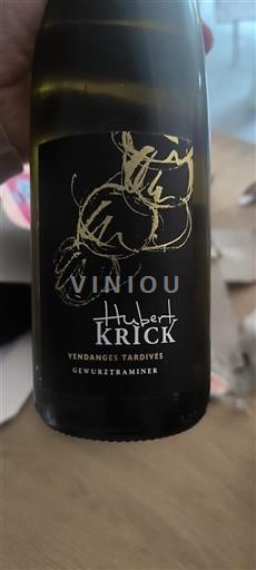 Alsazia Non specificato Vendanges Tardives Hubert Krick Senza annata