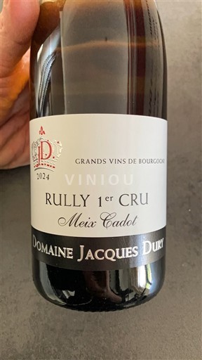 Burgundsko Rully Premier Cru Domaine Jacques Dury Meix Cadot 2024
