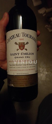 Bordeaux Saint-Émilion Grand Cru Grand Cru Château Tourans 1990