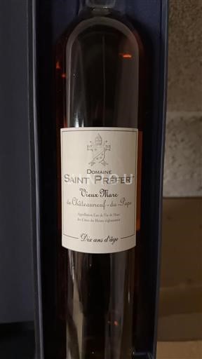 Rhônevallei Châteauneuf-du-Pape Domaine Saint Préfert Vieux Marc Dix ans d'âge Niet-geïntegreerd