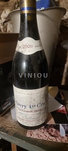 Burgundsko Givry Premier Cru Domaine Tatraux Jean La Grande Berge 2020