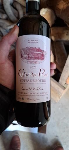 Wines Rouge sec Cuvée Alida-Rose Clos du Piat 2022 France Bordeaux Côtes de Bourg AOC
