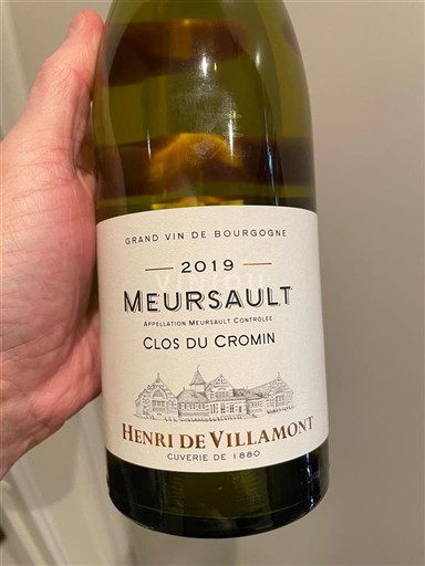 Burgundija Meursault Henri de Villamont Clos du Cromin 2019