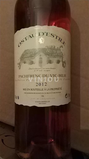 Sudoeste Pacherenc-du-vic-bilh Ostau d'Estile 2012