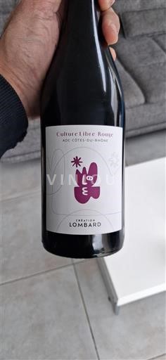 Rhônedalen Côtes du Rhône Maison Lombard Culture Libre Rouge 2024