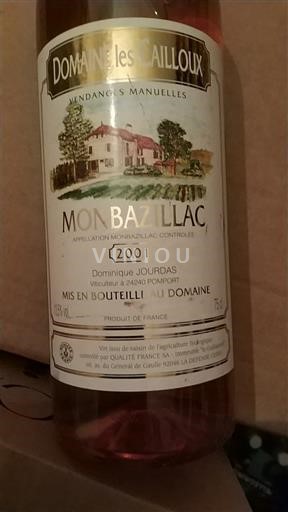 Sydvestfrankrig Monbazillac Domaine Les Cailloux 2001