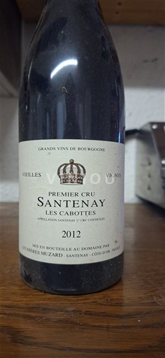 Weine Rouge sec Les Cabottes Domaine Les Frères Muzard 2012 Frankreich Burgund Santenay AOC Premier Cru