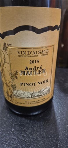 Alsace André Mauler Pinot Noir 2015