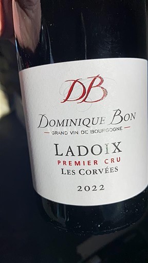 Rượu vang Rouge sec Les Corvées Dominique Bon 2022 Pháp Bourgogne Ladoix AOC Premier Cru