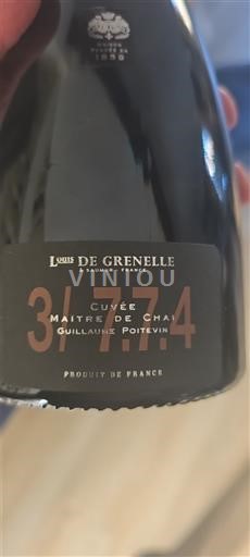 Loiren laakso Saumur Louis de Grenelle 3474 Maître de Chai Guillaume Poitevin Ei vuosikertaa