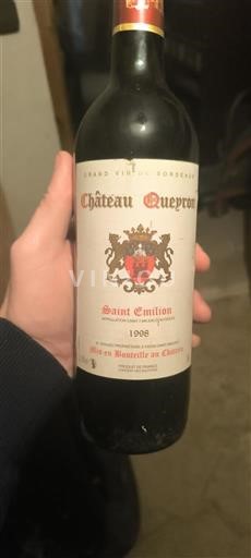 Bordeaux Saint-Émilion Château Queyron 1998