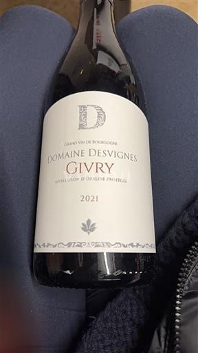 Vinos Rouge sec Domaine Svignes 2021 Francia Borgoña Givry AOC