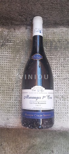 Bourgogne Maranges Premier Cru Maison Colin-Seguin Les Clos Roussots 2017